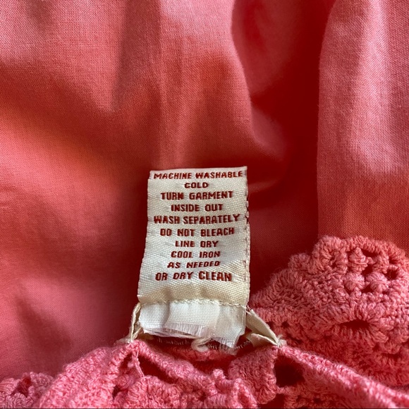 Sundance Pink Crochet Back Tunic Top Cotton Small - Picture 12 of 12